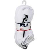 Wholesale - 12pk MEN WHITE FILA RACING STRIPE NS SOCKS SIZE 10-13, UPC: 193159229429